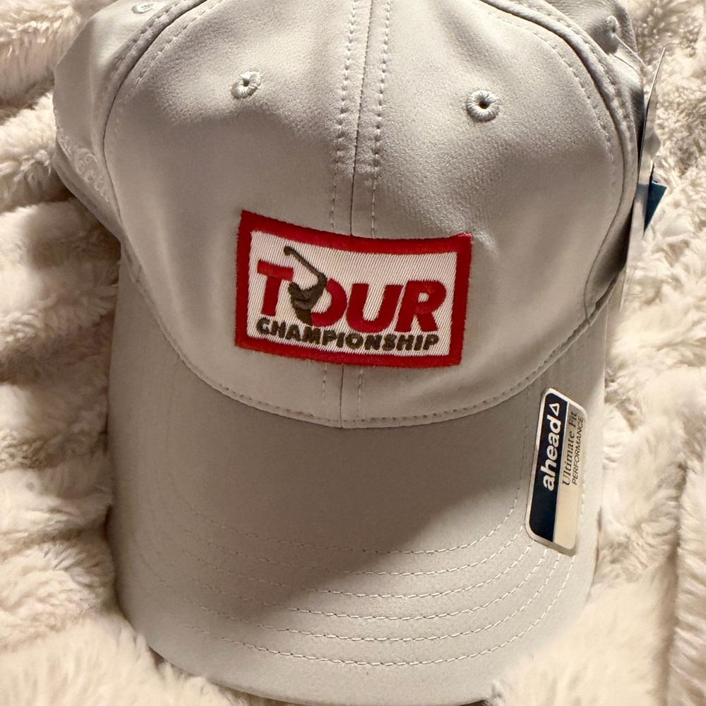 PGA TOUR Championship Gray Mid-fit Adjustable Hat by Ahead Coca-Cola Sponsor New